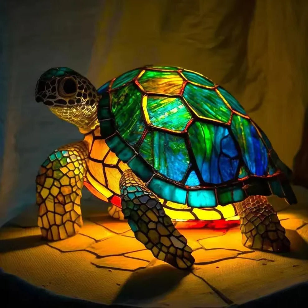 Turtle Shaped Table Lamp with Warm Ambient Light for Home Decor