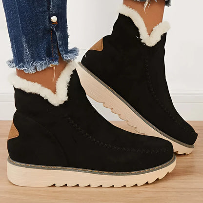Non Slip Ankle Snow Boots with Warm Fur Lining
