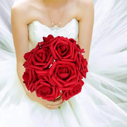 Artificial Red Rose Stems for Centerpieces Weddings and Home Decor
