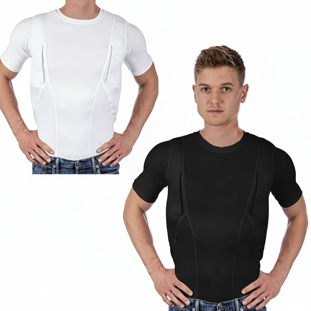 Men Compression Tank with Dual Side Pockets for Daily Essentials