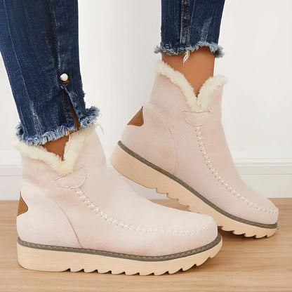 Non Slip Ankle Snow Boots with Warm Fur Lining
