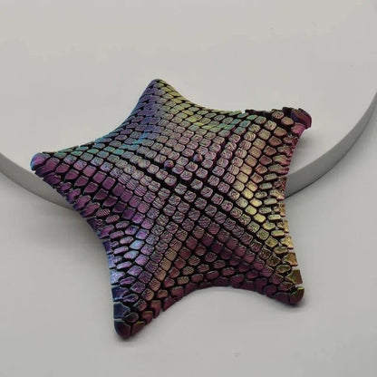 Articulating Ocean Star Fidget Toy with Movable Printed Joints for Desk Play