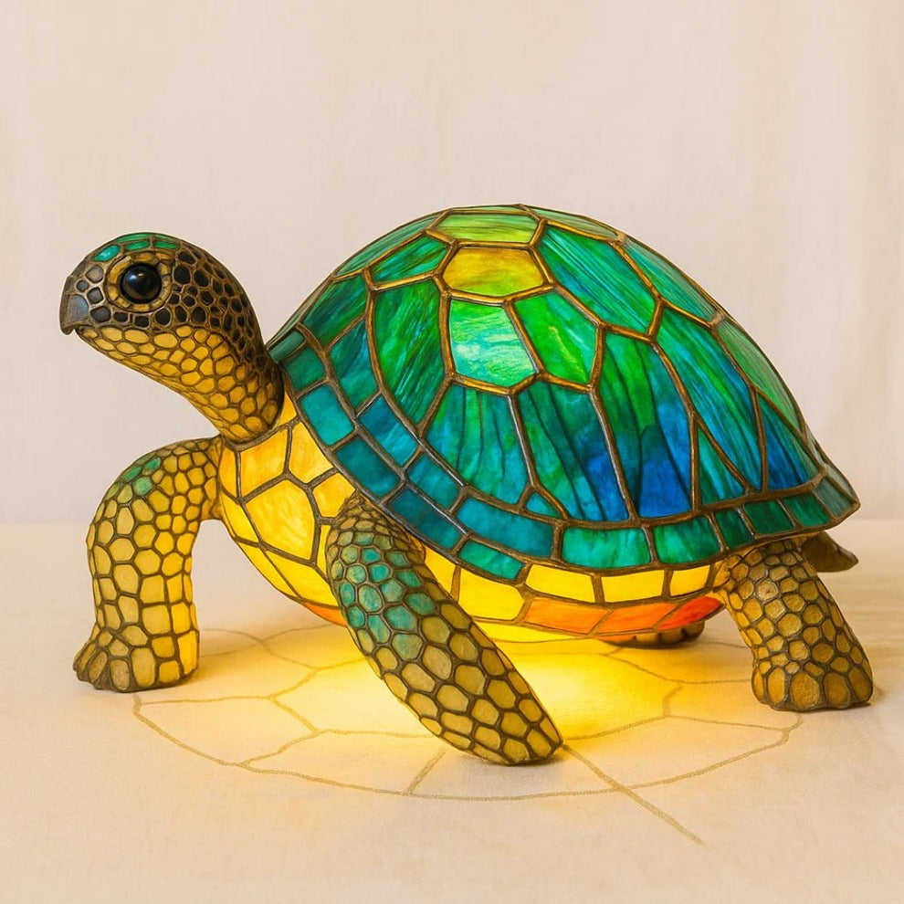 Turtle Shaped Table Lamp with Warm Ambient Light for Home Decor