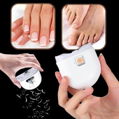 Electric Nail Clipper with Automatic Grinding and Built In Light, Two Speed Settings