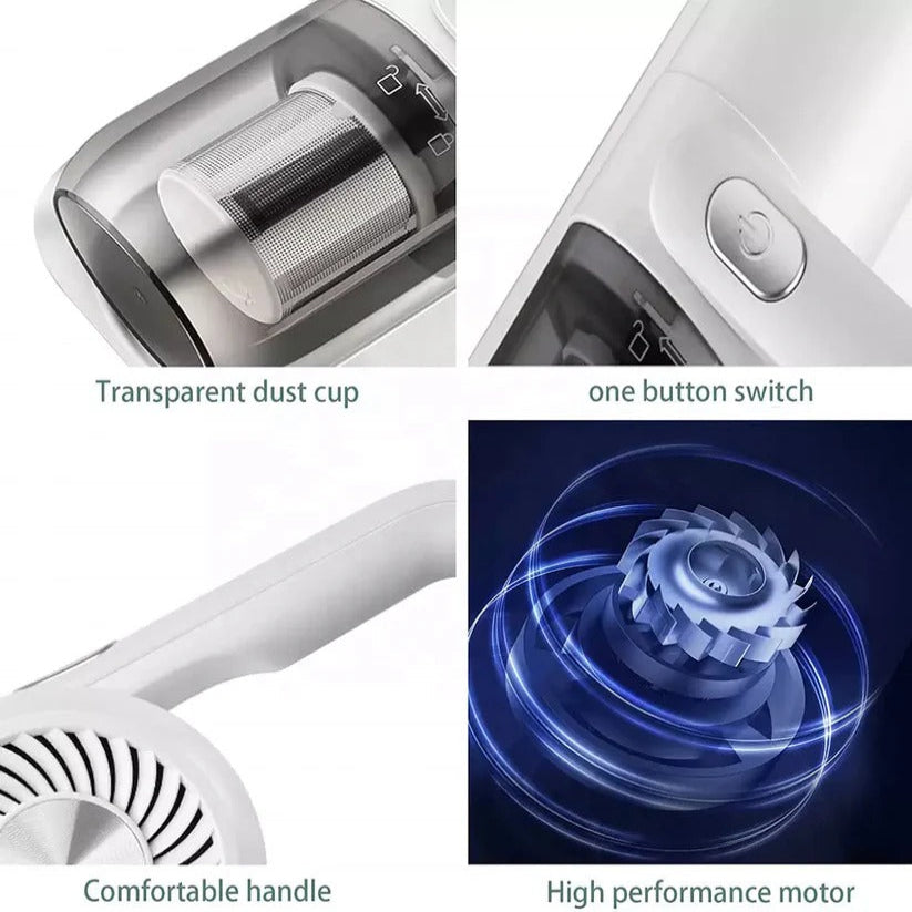 Cordless UV Mattress Vacuum with 10000Pa Suction for Mattress Fabric Use