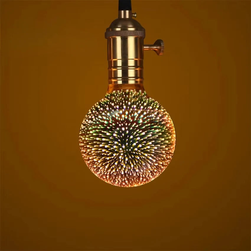 E27 Firework Starburst LED Bulb with Vintage Edison Filament Design for Home Lighting