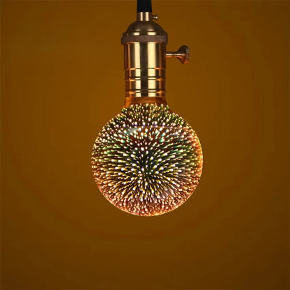 E27 Firework Starburst LED Bulb with Vintage Edison Filament Design for Home Lighting