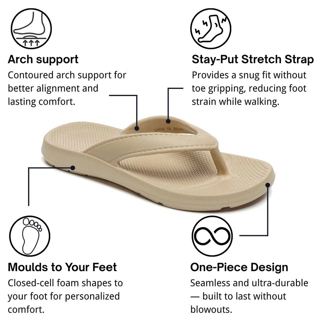 Unisex Orthopedic Flip Flops with Arch Support