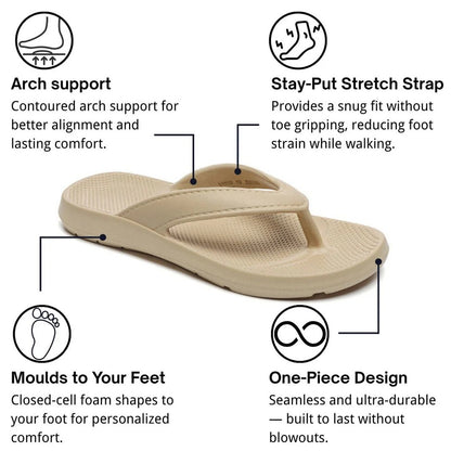 Unisex Orthopedic Flip Flops with Arch Support