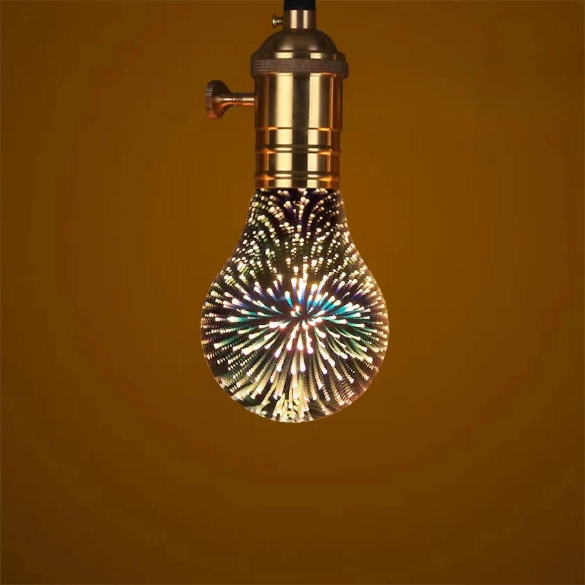 E27 Firework Starburst LED Bulb with Vintage Edison Filament Design for Home Lighting