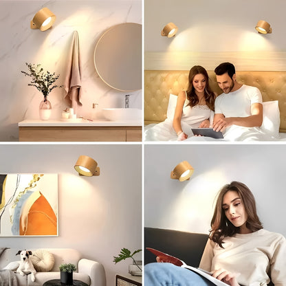 Rechargeable LED Wall Light with 360 Degree Swivel