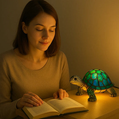 Turtle Shaped Table Lamp with Warm Ambient Light for Home Decor
