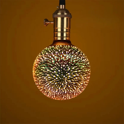 E27 Firework Starburst LED Bulb with Vintage Edison Filament Design for Home Lighting