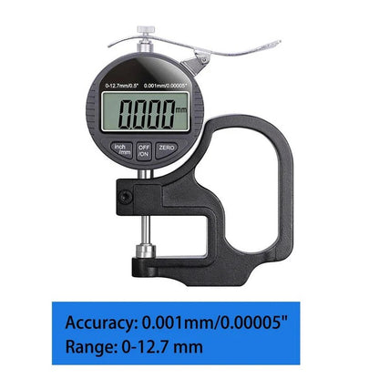 Digital Thickness Gauge with LCD Screen and Metric Imperial Reading