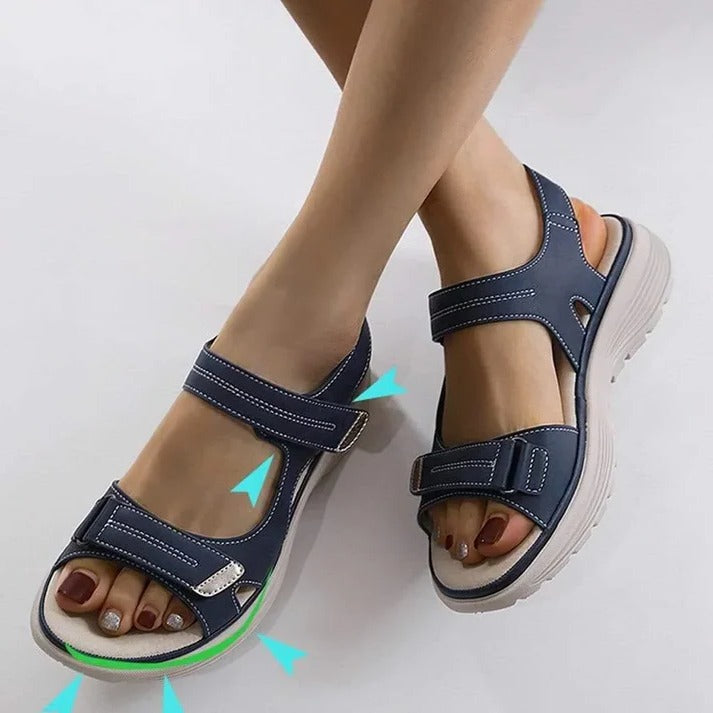 Athletic Open-Toe Sandals with Built-In Arch Support