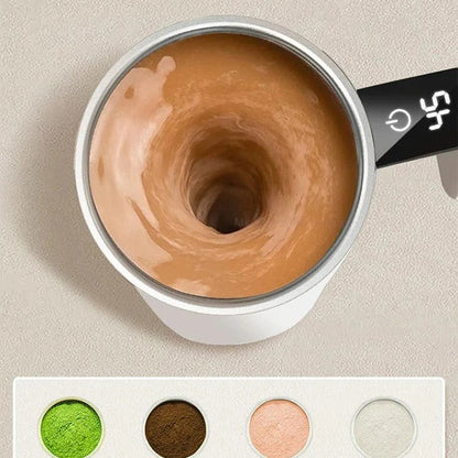Rechargeable Self Stirring Mug with Electric Mixer