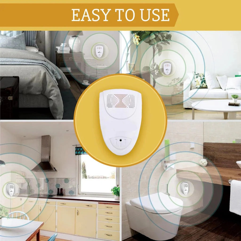 Plug In Ultrasonic Device with Pest Deterrent Frequency Range