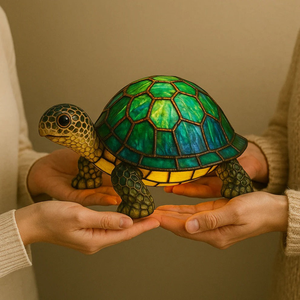 Turtle Shaped Table Lamp with Warm Ambient Light for Home Decor