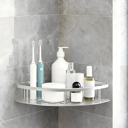 Curved Shower Caddy for Bathroom Corner Storage