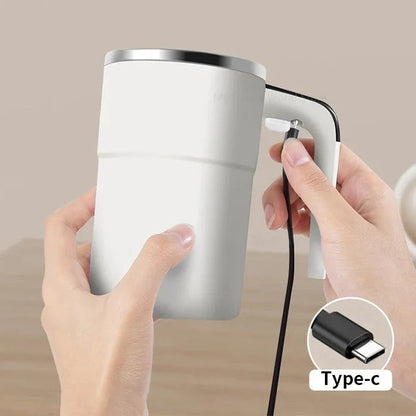 Rechargeable Self Stirring Mug with Electric Mixer