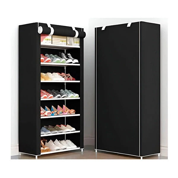 Stackable Shoe Rack Organizer with Vertical Space Saving Design
