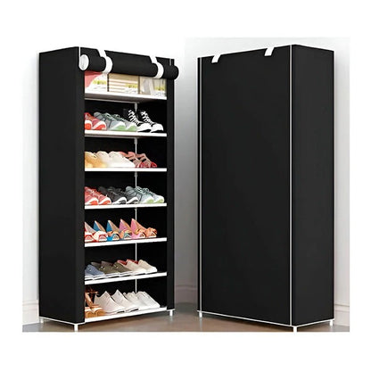 Stackable Shoe Rack Organizer with Vertical Space Saving Design