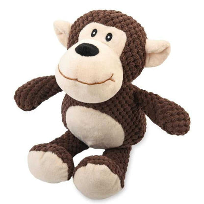 Stuffed Octopus Dog Toy with Squeaker and Crinkle Material for Chewing
