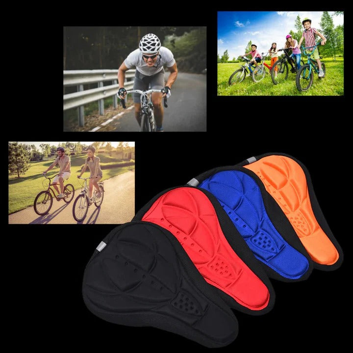 Gel Padded Bicycle Seat Cover with Shock Absorbing Cushion