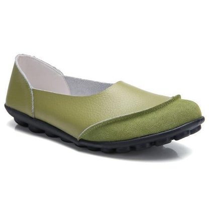Ladies Broad Width Suede Moccasin Loafers with Soft Cushioned Insole