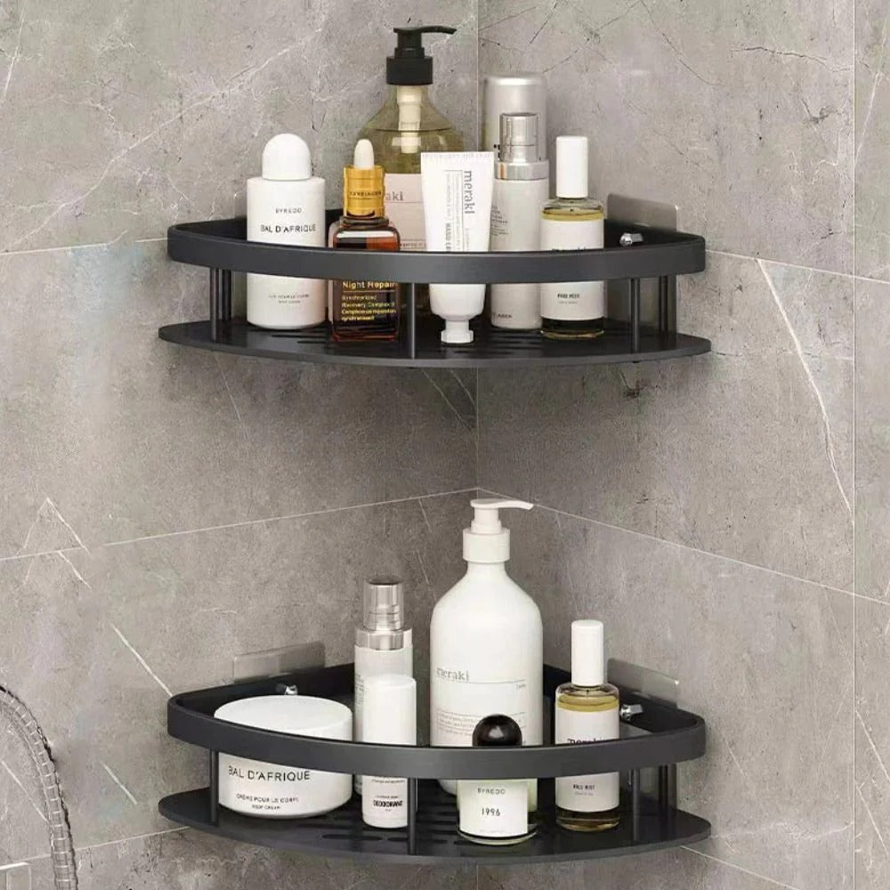 Curved Shower Caddy for Bathroom Corner Storage