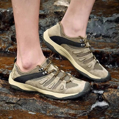 Waterproof Trail Walking Shoes with Anti Slip Outsole and Ankle Support for Women