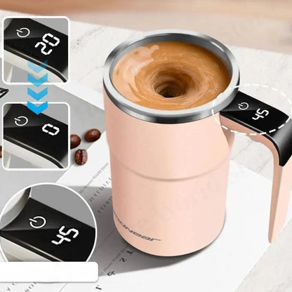 Rechargeable Self Stirring Mug with Electric Mixer