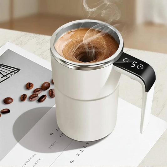 Rechargeable Self Stirring Mug with Electric Mixer