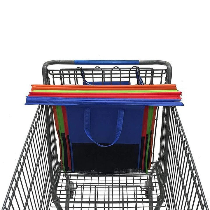 Foldable Cart Tote Bag with Insulated Compartments