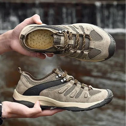 Waterproof Trail Walking Shoes with Anti Slip Outsole and Ankle Support for Women