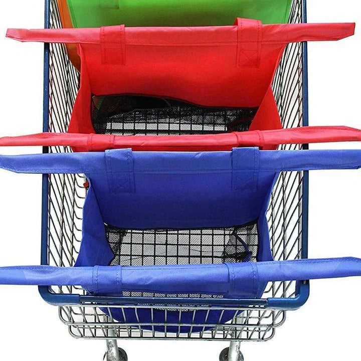Foldable Cart Tote Bag with Insulated Compartments
