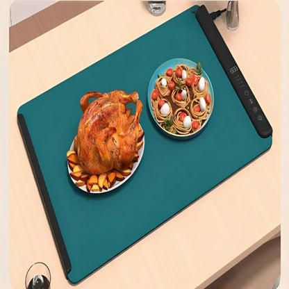 Foldable Electric Food Warming Mat with Temperature Control, and Auto Shutoff