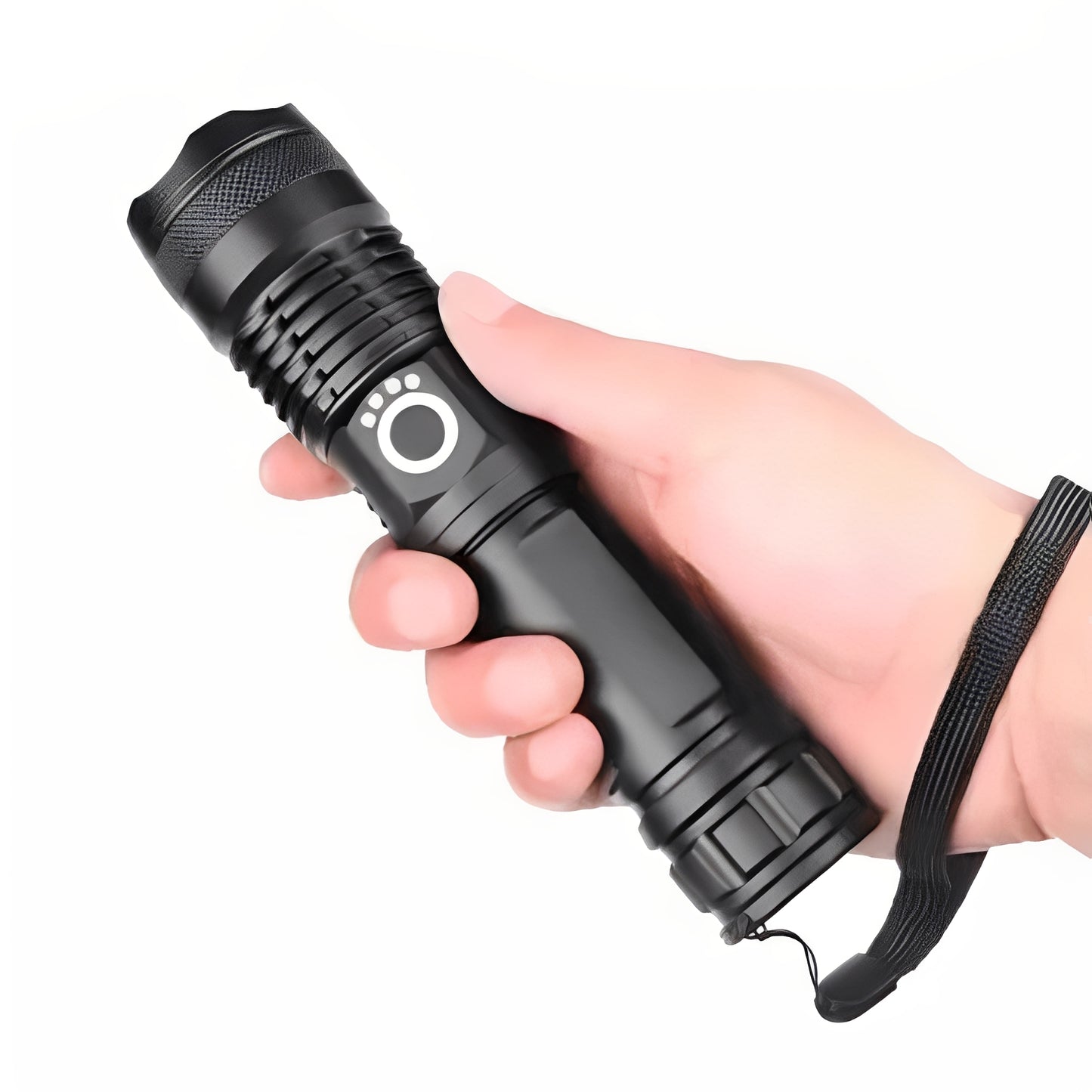Rechargeable Flashlight with Adjustable Zoom Beam
