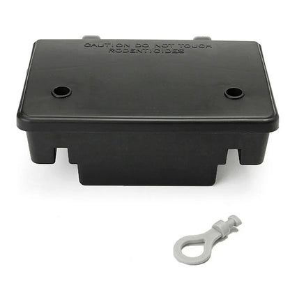 Reusable Rodent Bait Station Trap with Locking Lid and Removable Tray Design