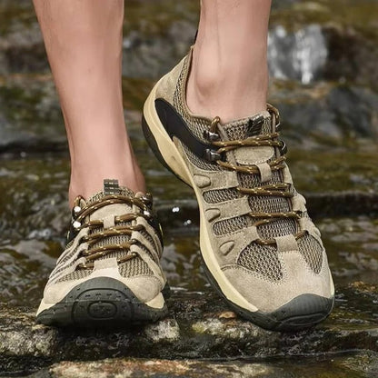 Waterproof Trail Walking Shoes with Anti Slip Outsole and Ankle Support for Women