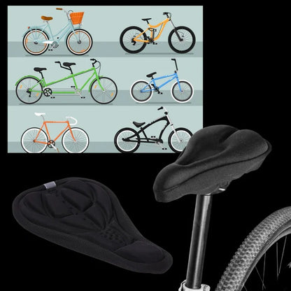 Gel Padded Bicycle Seat Cover with Shock Absorbing Cushion