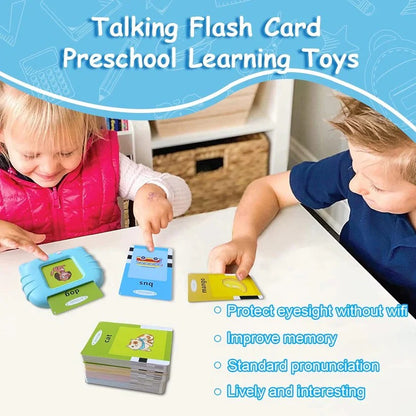 Talking Flash Card Set with 112 Cards and 224 Words for Early Learners