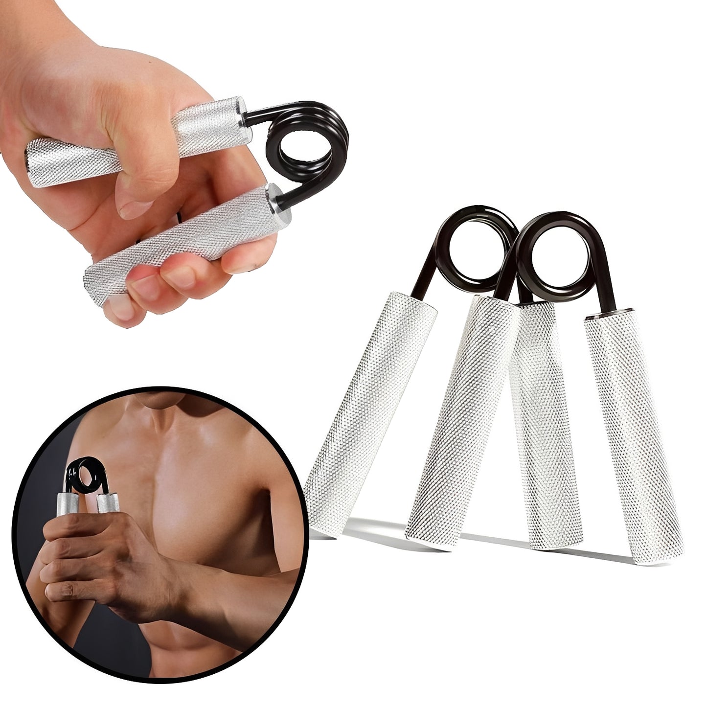 Adjustable Hand Grip Strengthener with 100 to 350 Lb Resistance
