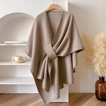 Microfiber Poncho Shawl for Casual and Dress Wear