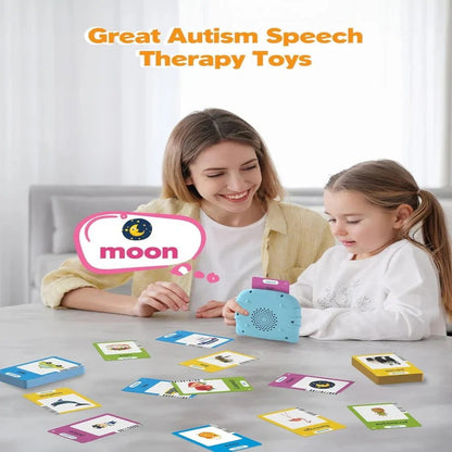 Talking Flash Card Set with 112 Cards and 224 Words for Early Learners