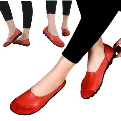 Ladies Broad Width Suede Moccasin Loafers with Soft Cushioned Insole