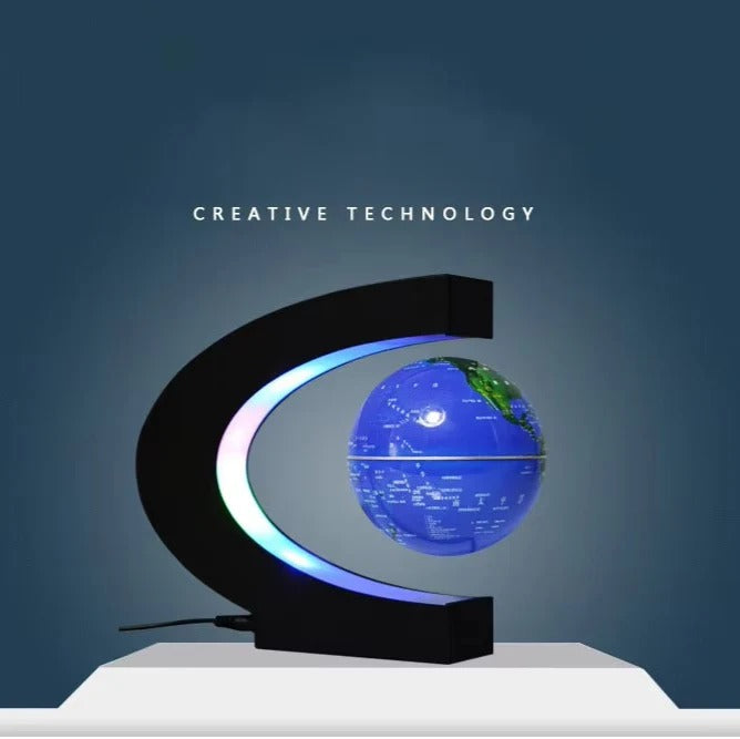 Magnetic Levitation Globe for Desktop and Home Display, 3 Inch Floating Design