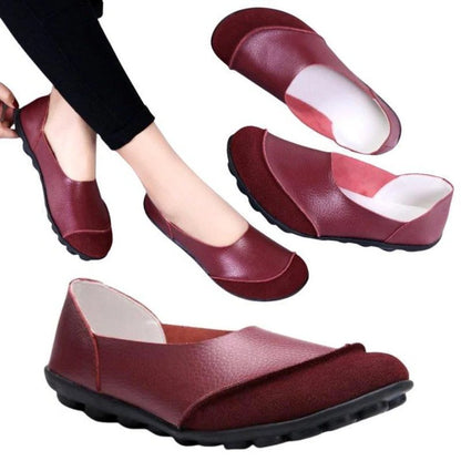 Ladies Broad Width Suede Moccasin Loafers with Soft Cushioned Insole