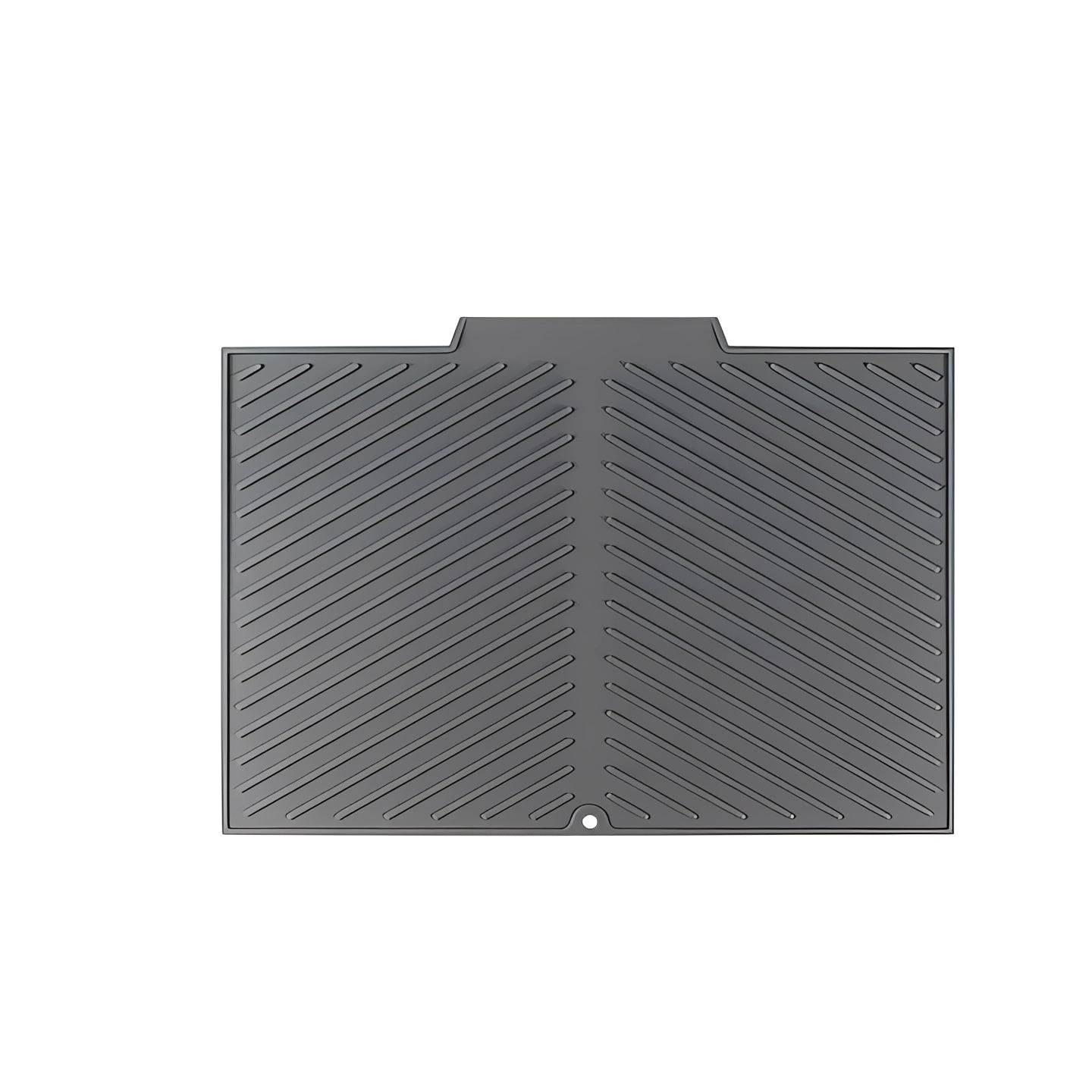 Non Slip Silicone Drying Mat with Drip Tray Design for Dishes