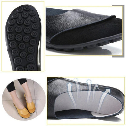 Ladies Broad Width Suede Moccasin Loafers with Soft Cushioned Insole